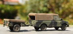LWB Land Rover and trailer
