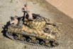 Fujimi 1/76 M4A1 Sherman with great camoflage