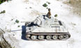 Winter camouflage T34 76 - Airfix conversion