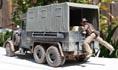 Indiana Jones climbs aboard the Cargo Truck