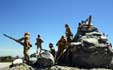 Japanese troops training on Iwo Jima