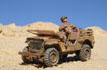 Sand-colored Jeep