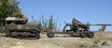 M5 Tractor and 155mm gun