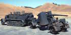 1/76 Airfix heavy half-track and 8.8cm gun